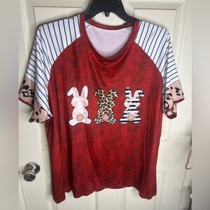 NWOT Bunny Top size 5X (fits like 3X)